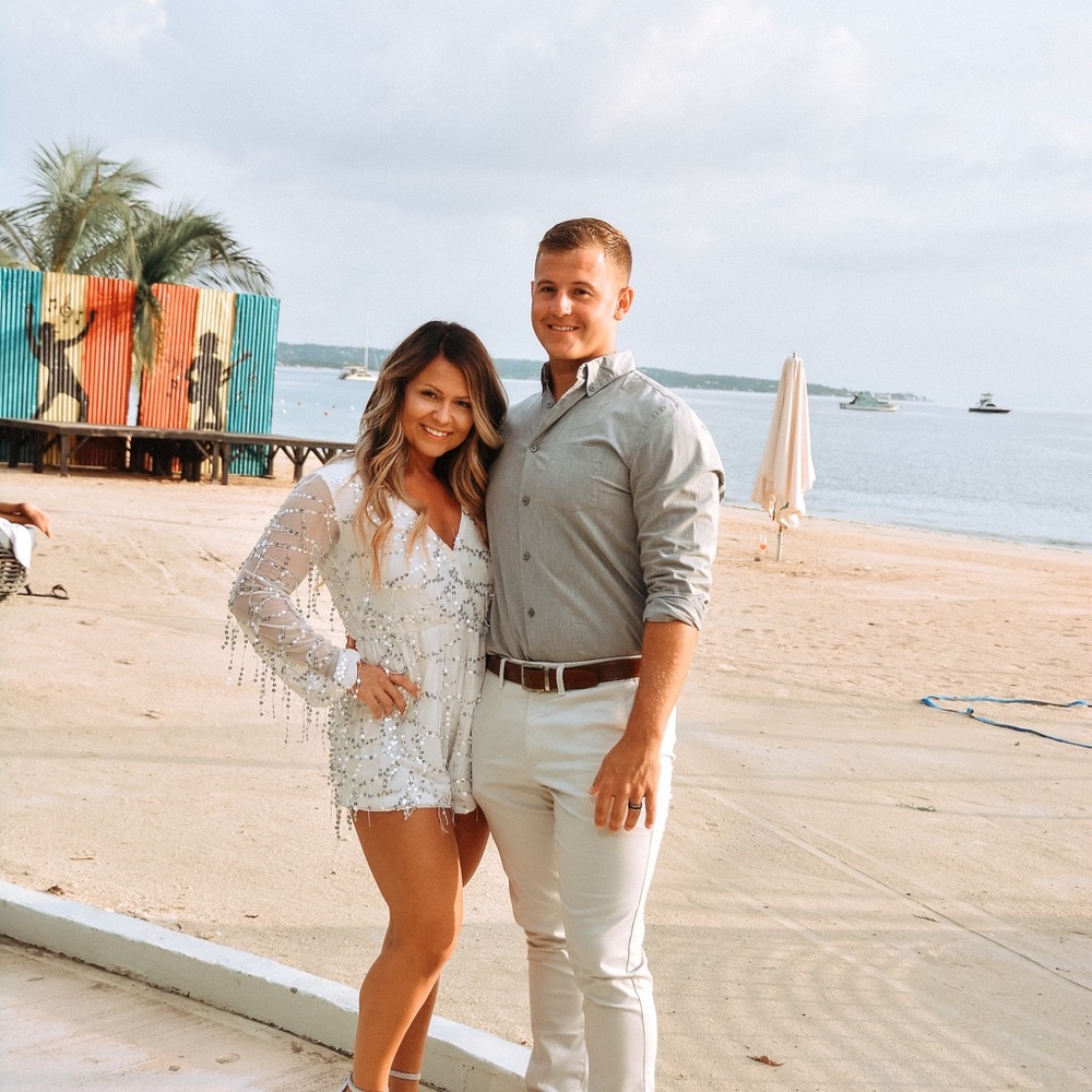 White sequin romper - Picture 3 of 4